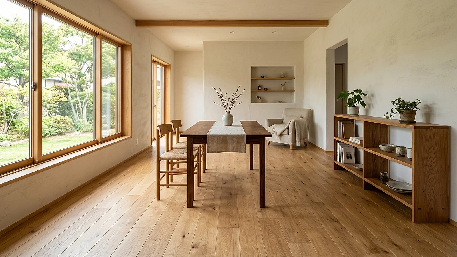 自然素材を使った住宅リフォームの施工イメージ